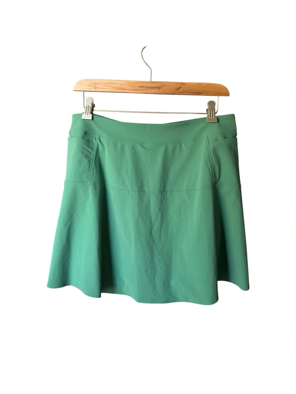 Peter Millar Teal-Green Flared Mini Skirt